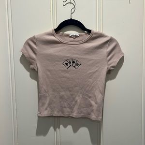 Reformation Printed Baby Tee
